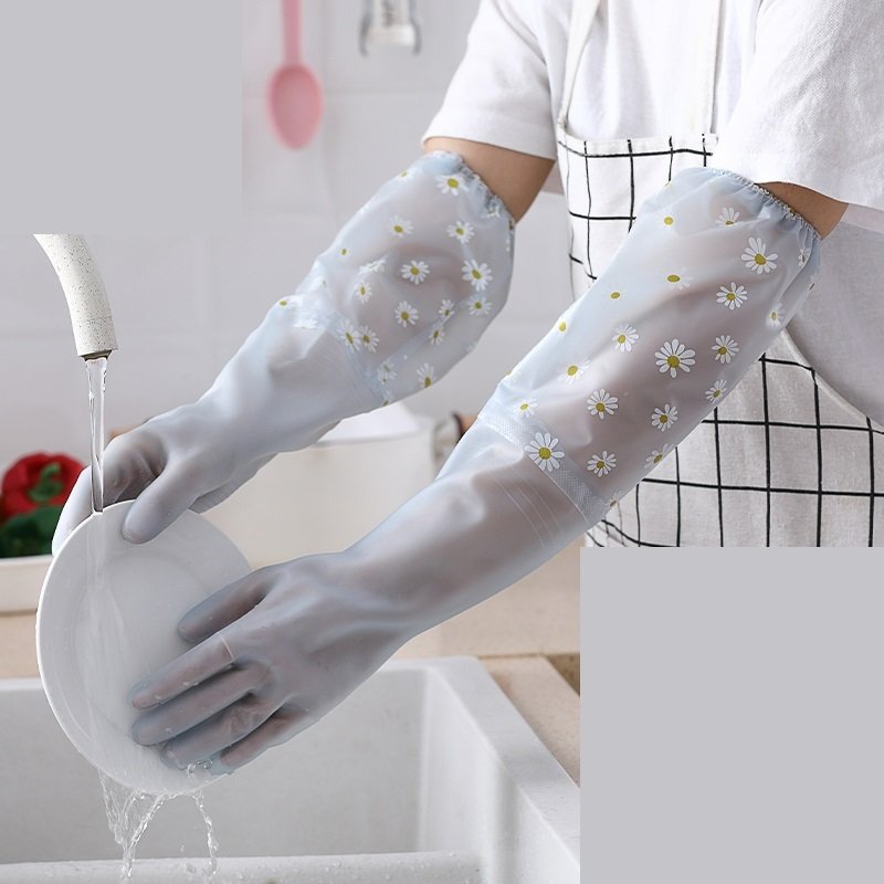 ファミリー プレミアムタッチ ゴム手袋 ハンドケア ロングタイプ ナイスハンド さらっとタッチ S/M/Lサイズ 掃除 洗濯 食器洗い用のサムネイル