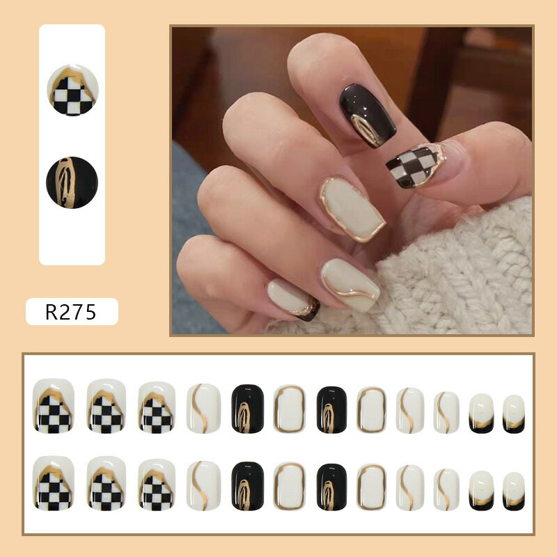 【PRS nail】 ネイルチップ 付け爪 つけ爪 おうちネイル 貼る 簡単 ネイル 剥がせる デコネイル かわいい 24枚入 手用