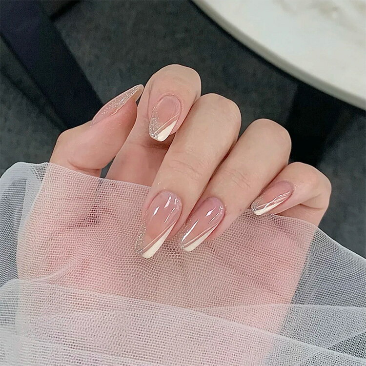 【PRS nail】 ネイルチップ 付け爪 つけ爪 おうちネイル 貼る 簡単 ネイル 剥がせる デコネイル かわいい 24枚入 手用