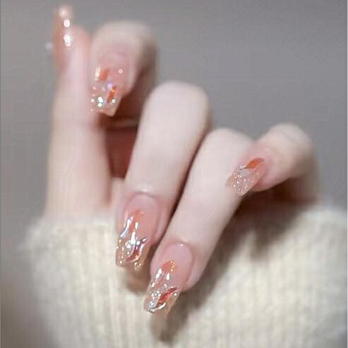 【PRS nail】 ネイルチップ 付け爪 つけ爪 おうちネイル 貼る 簡単 ネイル 剥がせる デコネイル かわいい 24枚入 手用