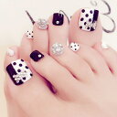 『最大20%OFFクーポン』【PRS nail】 ネイルチップ 付け爪 つけ爪 簡単貼る 韓国 人気 夏に 繰り返し使える 剥がせる デコネイル かわいい 24枚入り 足用 フット用 結婚式 成人式