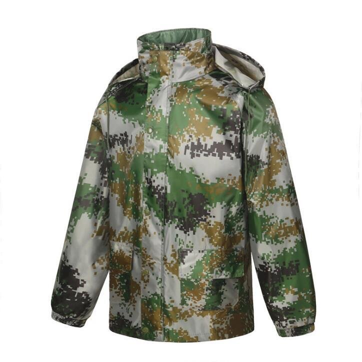 レインコート 雨カッパ ワークマン レインウェア レインスーツ レインウェア 上下セット 迷彩 雨具 収納袋付き 男女兼用 自転車 バイク 通勤通学 アウトドア