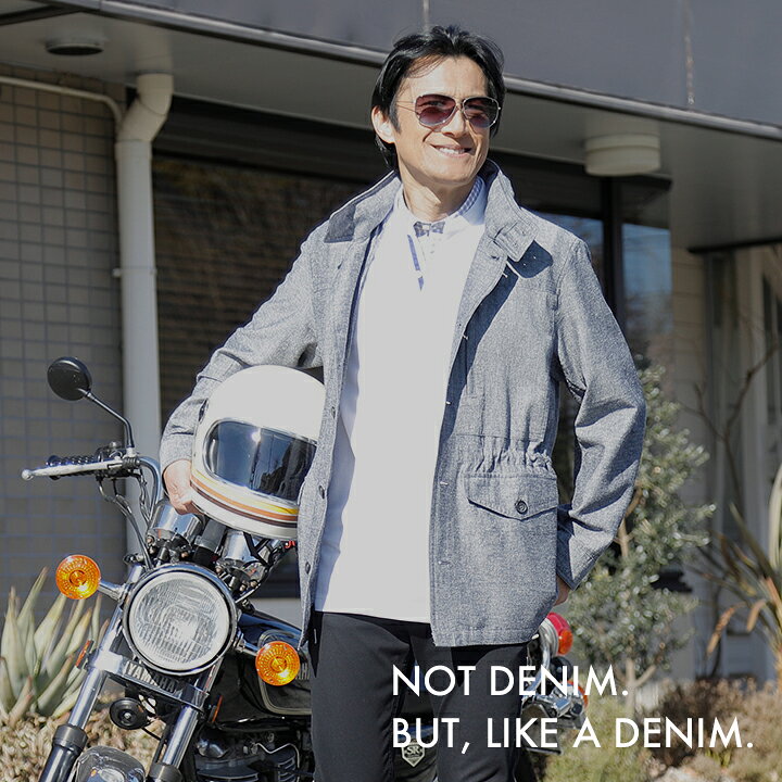 【メーカー直販】デニム調ドッグイヤーブルゾン メンズ 紳士 シニア プレゼント 40代 50代 60代 70代 ギフト ラッピング無料 park-avenue-10000017 PARK AVENUE by UNITED JAPAN サンプル画像2