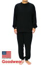 【公式】 Goodwear グッドウェア ルームウェアセットアップ 吸水速乾 無地 パジャマ 部屋着 ジャージ メンズ レディース USAコットン ギフト 贈り物 プレゼント ラッピング無料(4)