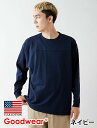 【公式】 Goodwear グッドウェア SUPER BIG切替ロンT メンズ レディース 7.6オンス USAコットン