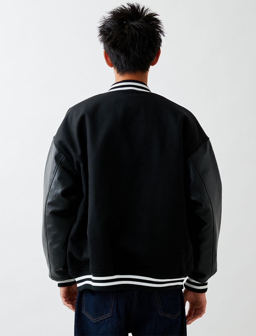 【NUTMEG】TRメルトンフェイクレザー中綿スタジャン メンズ レディース ストリート カジュアル ブランド おしゃれ スポーツ