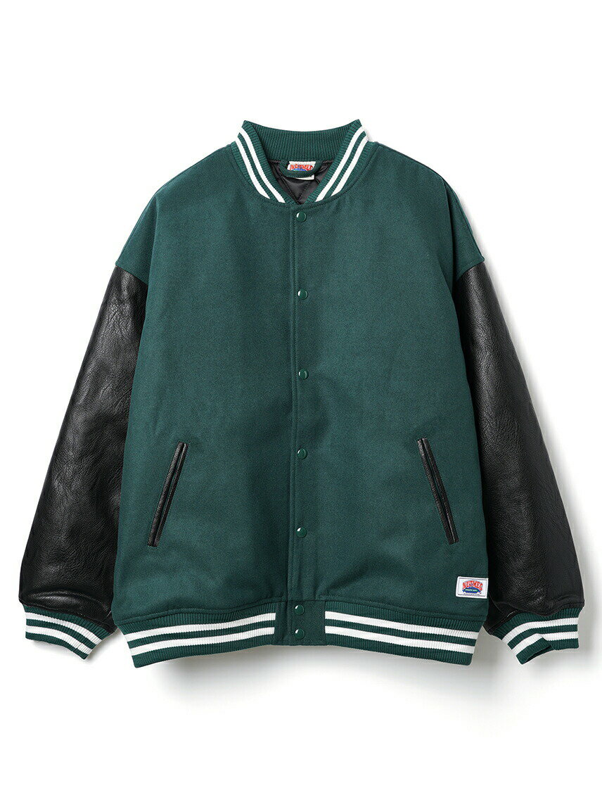 【NUTMEG】TRメルトンフェイクレザー中綿スタジャン メンズ レディース ストリート カジュアル ブランド おしゃれ スポーツ