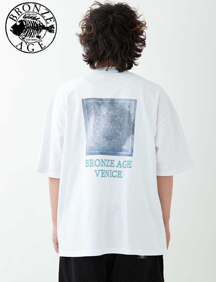 【BRONZE AGE】BIGTシャツ メンズ レディース バンダナプリント ストリート カジュアル スケート ブランド おしゃれ 韓国ファッション