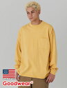 【公式】 Goodwear グッドウェア 製品染めSUPER BIGポケットロンT メンズ レディース 7.6オンス USAコットン