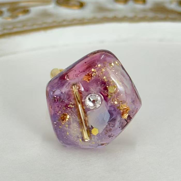 楽天市場】スワロフスキー リング（カラーパープル）（指輪・リング