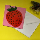 marimekko グリーティングカード mansikka マリメッコ マリメッコ マンシッカ いちご メッセージ 北欧雑貨 ミニ ポスター アート 北欧インテ...