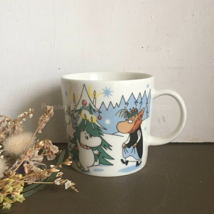【USED】 ARABIA moominmug ウインターマグ2013 森のクリスマスツリー マグカップ アラビア ムーミンマグ winter 2013 Under The Tree【海外直輸入USED品】のサムネイル