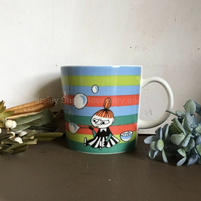 【USED】 ARABIA moominmug サマーマグ　Soap Bubble　2011年　リトルミィ マグカップ アラビア ムーミンマグ moomin夏マグ ソープバブル シャボン玉 【海外直輸入USED品】