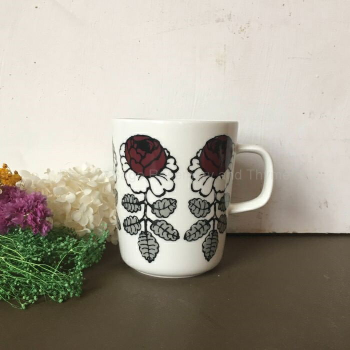 marimekko × k-citymarket VIHKIRUUSU マグカップ スカーレット マリメッコ ヴィヒキルース