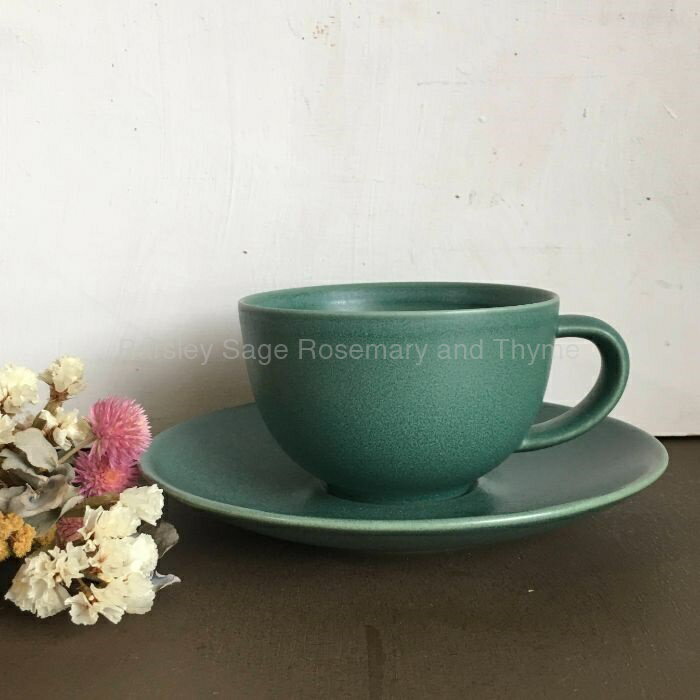 【USED】 iittala ARABIA 24hカップ&ソーサー グリーン フィンランド アラビア C/S カップ ソーサー【海外直輸入USED品】のサムネイル