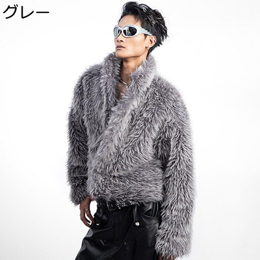 ファージャケット メンズ ジッパー ファーコート フェイクファー エコファー 秋冬服 ショートコート 毛皮 ジャケット 防寒 保温性 防寒着 ゆる ボアジャケット 毛皮一体 アウター 韓国風 ファージャケット メンズ ジッパー ファーコート フェイクファー エコファー 秋冬服 ショートコート 毛皮 ジャケット 防寒 保温性 防寒着 ゆる ボアジャケット 毛皮一体 アウター 韓国風