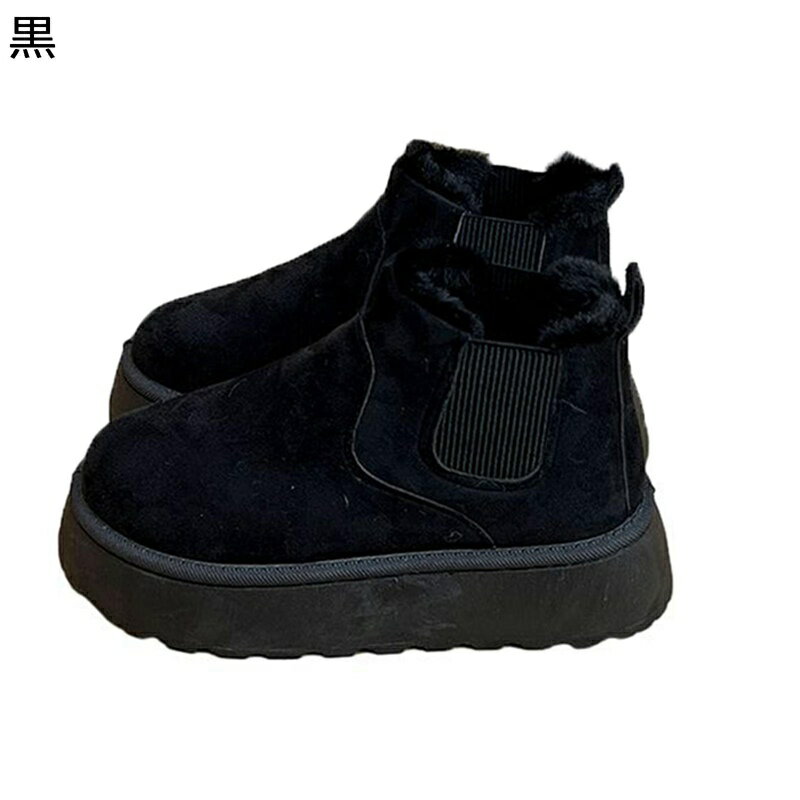 ムートンブーツ レディース スノーブーツ ウィンターブーツ 裏毛 サイドゴア ショートブーツ あったか 防寒 冬靴 フラットシューズ 雪用ブーツ スリッポン 軽量 ソフト 滑りにくい 冬着 潮流