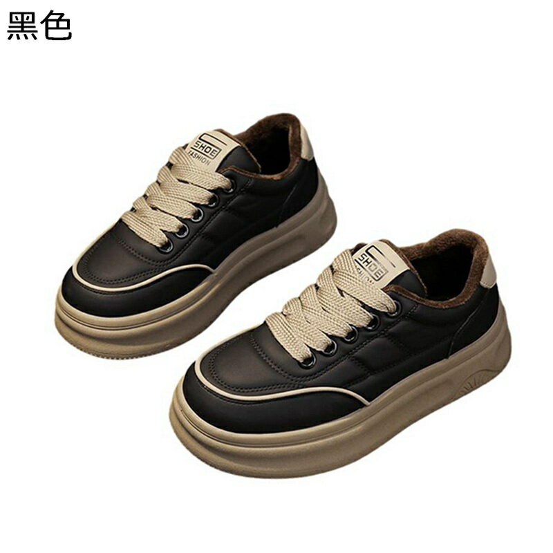 ダッドスニーカー 厚底靴 レディース ボア付き レースアップシューズ ローカットズ 防滑 軽い 防水 カ..