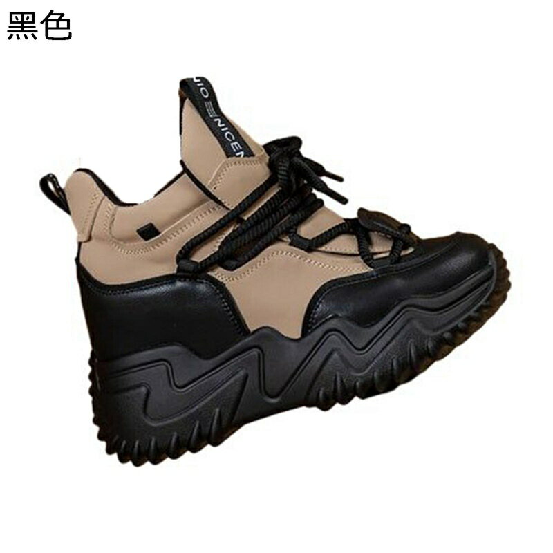 ダッドスニーカー 厚底 レディース 中ボア カジュアルシューズ 6cmアップ レースアップシューズ 防滑 クッション性 撥水 背が高くなる靴 軽量 脱ぎ履き簡単 おしゃれ アウトドア ウォーキング 雪用