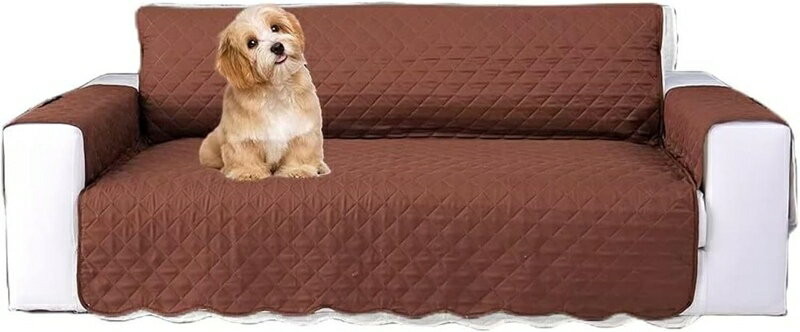 ソファーシーツ 肘付き ソファーカバー 防水 ソファーマット ソファー保護カバー 撥水加工 犬猫対策 防塵 傷/汚れ防止 犬猫用シート 滑りにくい加工付き 洗える ブラック 四季適用 替えソファカバー