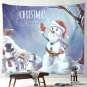 クリスマス飾り 100*75cm タペストリー 大判 おしゃれ クリスマス ツリー 壁掛け 北欧 インテリア カラー タペストリー壁掛け サンタクロース トナカイ マルチカバー 大判 雑貨 Merry