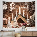 タペストリー クリスマス 飾り おしゃれ カラー 壁掛け メリクリスマス クリスマスタペストリー 可愛い 200*150cmB インテリア ホームデコレーション 多機能 パーティー リビング 窓 お店