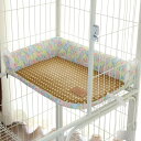 ペットベッド 夏用 夏ござ ペットマット ペットソファ 涼しい 冷感ベッド 犬用べっど 猫のベッド 枕付き 滑りにくい裏生地 両用 お手入れ簡単 柔らかい 気持ちよくリラックス クール やんわり 休憩