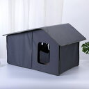 屋外 防水 キャットハウス ペットハウス 犬ハウス 野良猫ハウス 折りたたみ式 小型ペット用 防寒 防風 野良猫 設計1 野良犬 50*43*38cm シェルタ...