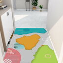 ペルシャ風 ドアマット 40*60cm 玄関マット 屋外屋内兼用 泥落とし 花模様 業務用 北欧 おしゃれ 花柄 風水 滑り止め裏面 足拭きマット ウォッシャブル 汚れ落とし 耐磨耗性 洗える 室外(3)