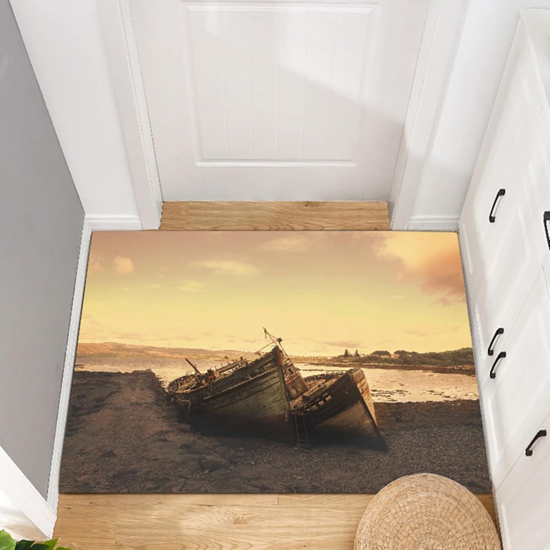 玄関マット マット スタイル 室内 屋内 北欧 風水 御洒落 花模様 洗える 滑りにくい 花柄 かわいい 活性プリント プレゼント 実用的 ギフト エントランスマット 泥落とし 砂こする 屋内用 げん