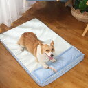 枕付き犬用冷却マット、ソフトペットアイスマット、洗えるペットベッド、猫ベッド夏、犬パッド夏、ペットパッド、厚さ4cm夏は涼しく快適保つ (白 S)