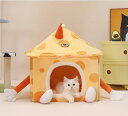 楽しいドッグホールベッド、かわいい猫部屋犬部屋、閉じた冬を覆う犬ベッド猫ベッドテント、犬が隠れるペット部屋ペットベッドすべて季節に対応する猫と犬ベッドです (B S)