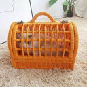 籐手編み猫 カゴ ペットキャリー,キャット ケース,猫 キャリー,犬猫ケージ、猫バッグ,猫 かご 持ち運び,通気性携帯性猫かご、籐編猫 かご、猫包,ペット屋外旅行輸送バッグ、うさぎ キャリー,バッグで