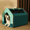 犬ベッド 犬ハウス ペットベッド 大型犬 小型犬用 ドーム型 屋根付き 折りたたみ 冬 ペットハウス 洗える フワフワ 車載用 屋外 アウトドア 収納便利 滑り止め 可愛い 秋冬用 ペット用品 軽量