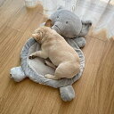 犬ベッド 猫ベッド ふわふわ 丸型 クッション ドーナツペットベッド ペットマット 布団 ぐっすり眠る 猫用 小型犬用 もこもこ 暖かい 滑り止め 防寒 寒さ対策 洗濯可能 子犬 猫用 可愛い 暖かい