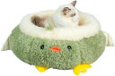 猫ベッド ペットベッド ふわふわ ペットハウス ペットクッション 清掃しやすい 柔らかい 落ち着く猫用ベッド 通年 防寒 寒さ対策 肌触りのよい ぐっすり眠る グリーン 洗濯可能 子犬 猫用 S 42