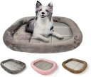 猫 べッド 犬ベッド 楕円形 ペットクッション ペットベッド ふわふわ 柔らか 犬用マット 猫用マット ペットマット 通年タイプ 両面用 低反発 冷房対策 洗える 滑り止め 耐噛み ぐっすり眠る 猫用
