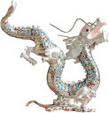 風水 龍神 吉祥開運 厄除け 伝統工芸品 昇龍 オフィスオー 五本爪 風水グッズ プン プレゼント白龍 12x11x13cm