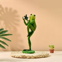 ヨガを練習する カエル グッズ 置物 雑貨 かえる 動物 面白い アニマル リアル カエル 置物 玄関 タイプ13 インテリア リビング 玄関 かわいい おしゃ...