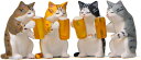 寝る猫 置物 4匹 タイプ1 猫フィギュア 動物フィギュア かわいい猫 リアル ミニ 装飾 レジャー猫 オブジェ 雰囲気作り 樹脂 耐久 リアルな動物模型 猫モデル インテリア 雑貨 おしゃれ 部屋装