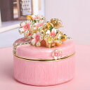 山茶花 ジュエリーボックス トリンケットボックス インテリア ジュエリーケース デスク飾り 小物入れ 置物 アクセサリー ヒンジ付き 女性 恋人 母の日 収納箱...