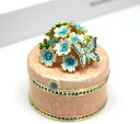 蝶 花 ジュエリーボックス 合金製 アクセサリーボックス ジュエリー収納 かわいい 小物入れ リング ネックレス イヤリング ヒンジ付き トリンケットボックス 女性 インテリア 置物 結婚記念日 プレ