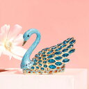 エナメル 白鳥 スワン ジュエリーボック 宝石箱 合金製 トリンケットボック ネックレス リング ボックス 動物 装飾品 小物入れ トリンケットボックス アクセサリーボックス 置物 バレンタインデー