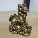 麒麟 キリン 霊獣 真鍮 銅製 元寶 福を招く 風水 グッズ インテリア 商売繁盛 魔除け お守り 招財 金運祈願 平和 幸運 安定 工芸品 置物 縁起物 運気...