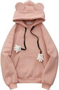 パーカー レディース 猫耳 可愛い 春服 長袖 プルオーバー 無地 フード付 大きいサイズ 厚手 気持ちいい ゆったり プルパーカー おしゃれ スウェット カジ...