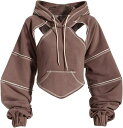 プルオーバー パーカー ウェスト結び レディース 原宿 ホワイトライン フード付き ダンス 春服 長袖 おしゃれ ゆったり 切り替え 柔らかい オーバーサイズ ...