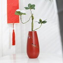 花瓶 おしゃれ 大きい 陶器 花器 ドライフラワー 造花 レッド リビング装飾 フラワーベース 北欧 エレガント かびん セラミック インテリア飾り 新居祝い ...