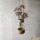 ガラス 花瓶 フラワーベース カラー9 ガラス製 花器 7*12.5cm デコレーション ガラスボトル ガラス花瓶 レトロ オシャレ 卓上花瓶 デスク 壁掛け かご編み かわいい 小さい ミニ花器 一