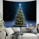 雪だるまタペストリー クリスマス飾り 壁掛けタペストリー ウォールアート装飾布 ホームデコレーション リビング ベッドルーム 壁掛け カラー オシャレ 壁ハンギング 吊り布 サンタクロース のれん 目