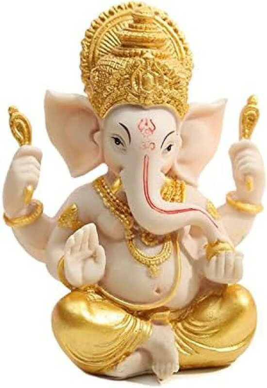 ガネーシャ置物風水ゴールドインドの神様象オブジェガネーシャ像神様置物開運金運アップ商売繁盛風水グッズ玄関オブジェインテリア